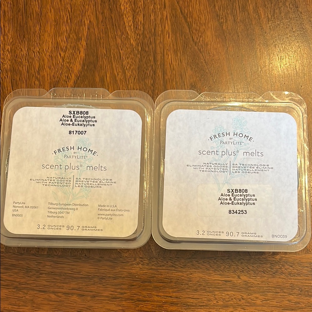 2 Pack Scent Plus Melts - Aloe & Eucalyptus